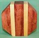 Bowl #397 - Bubinga & Yellowheart Striped Bowl Blank ~ 7 x 2 ~ $25.99